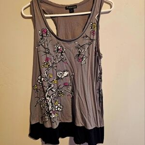 Grey tank top.